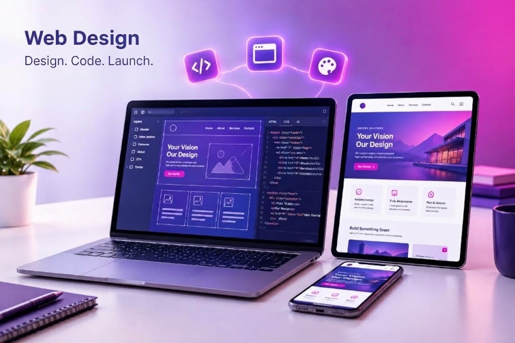 Web design and development services by Focus Creation